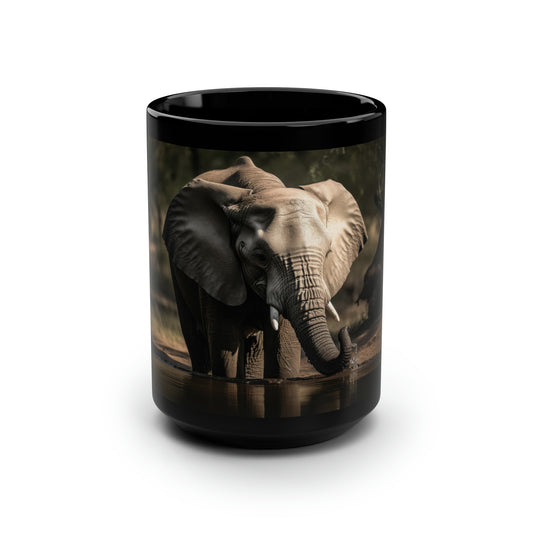 Elephant Mug - 15 oz Ceramic Mug