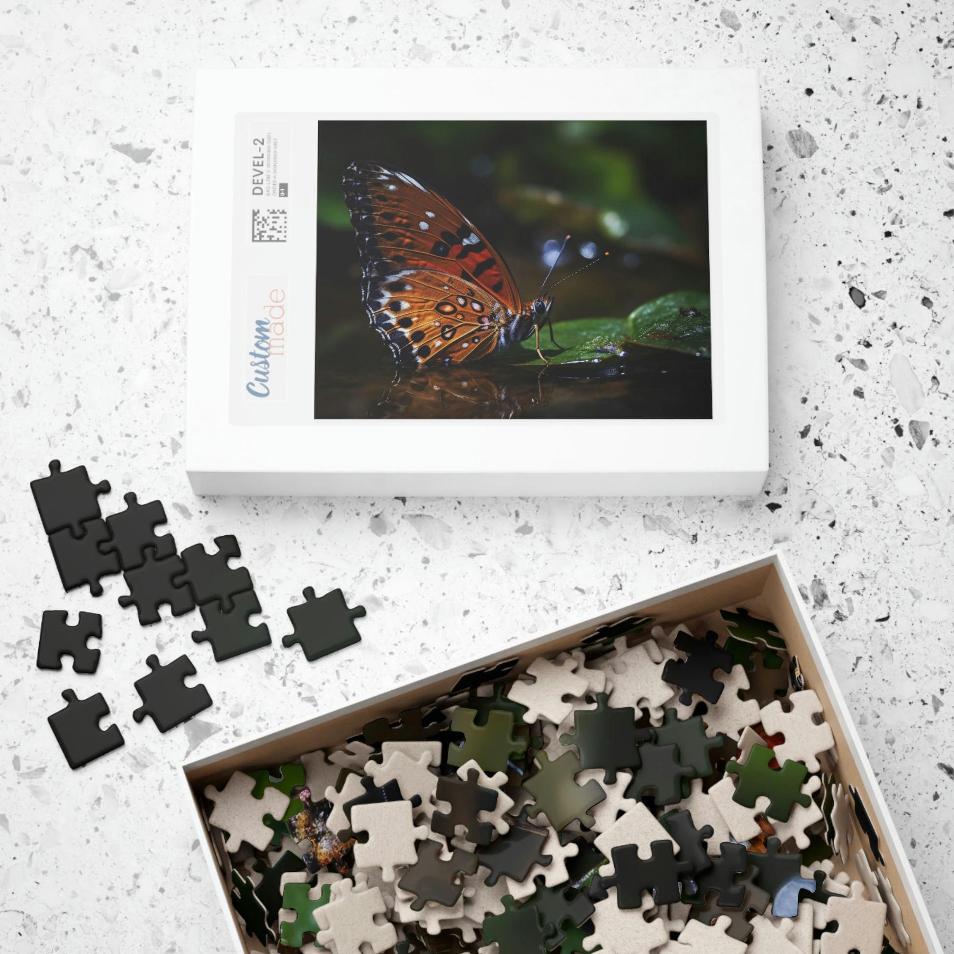 butterfly jigsaw puzzle box