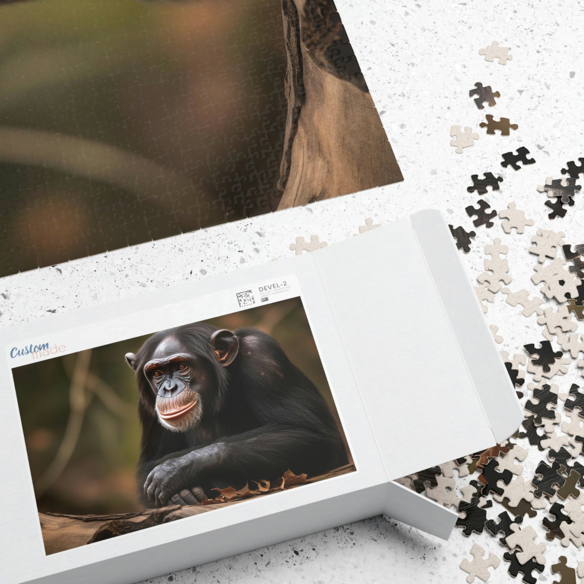 chimpanzee puzzle box