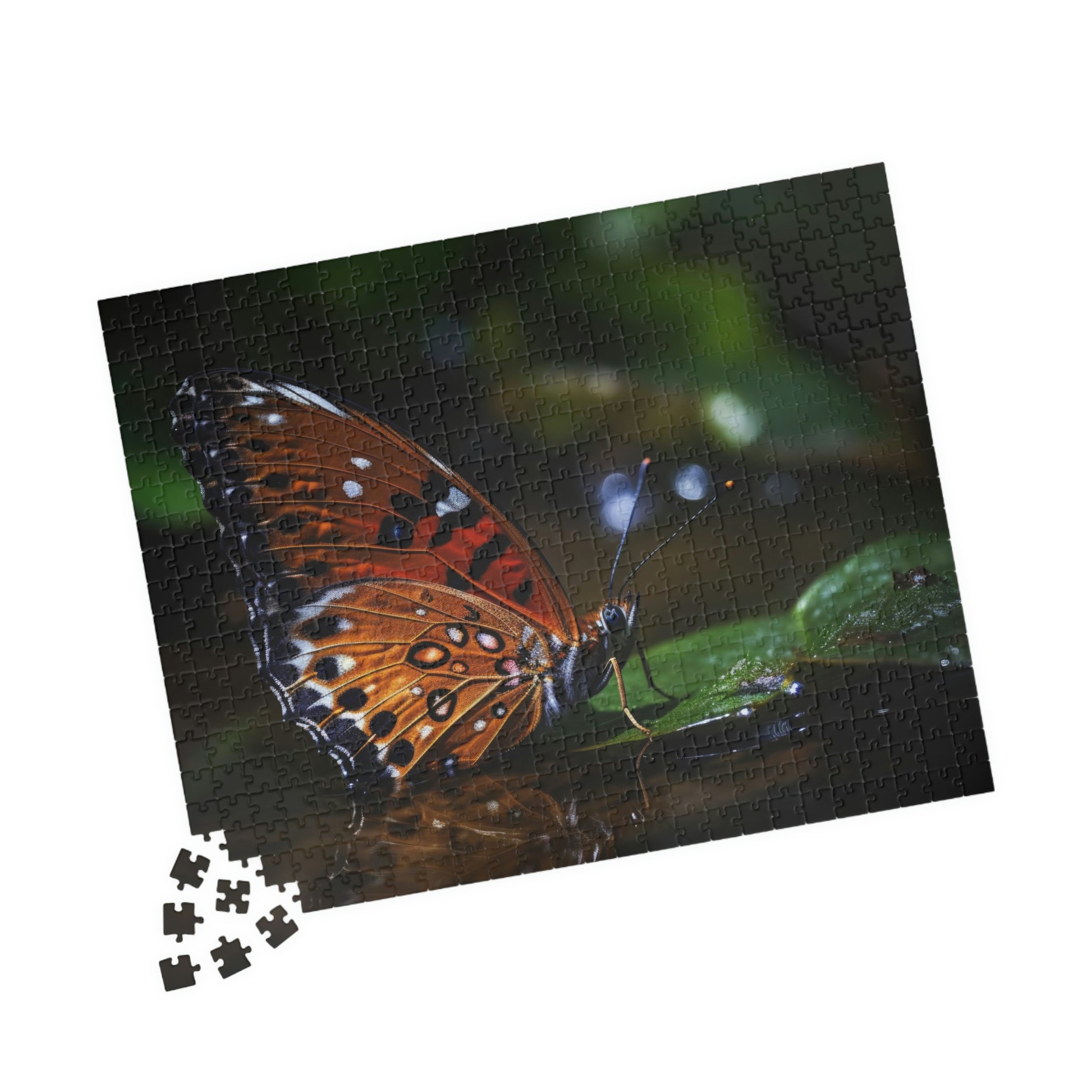 butterfly jigsaw puzzle pieces