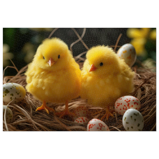 Easter Chicks 2 Puzzle:  (500, 1000 pc)