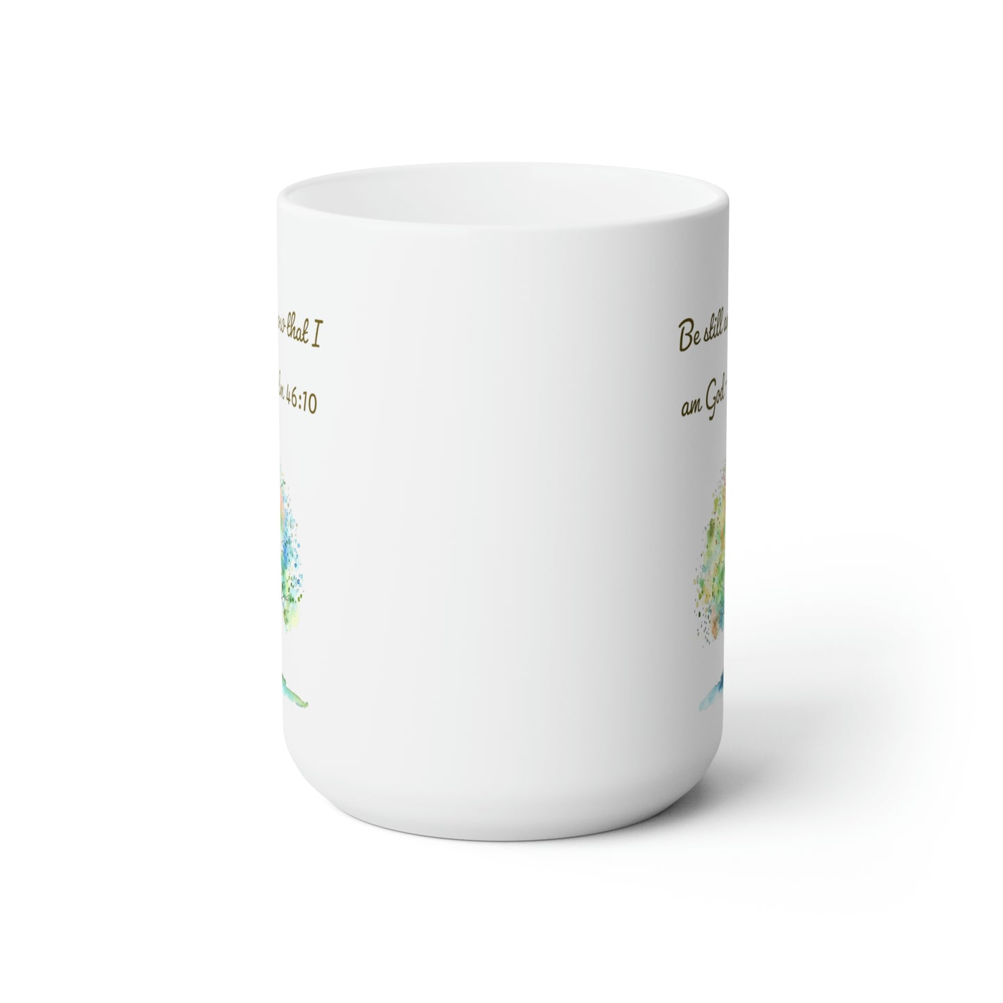Bible coffee mug back view