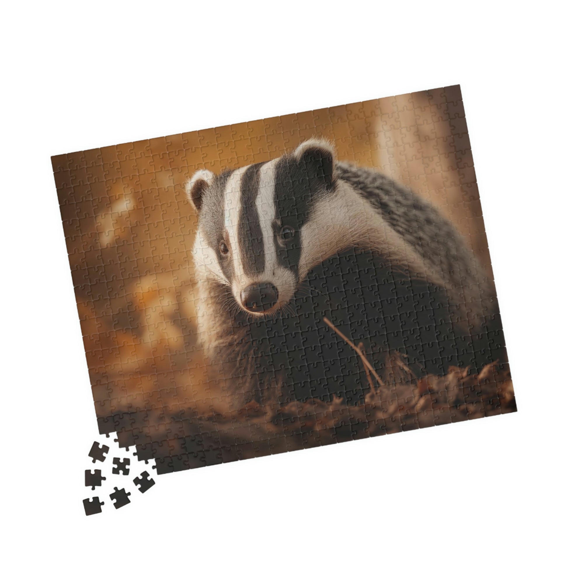 badger jigsaw puzzle pieces
