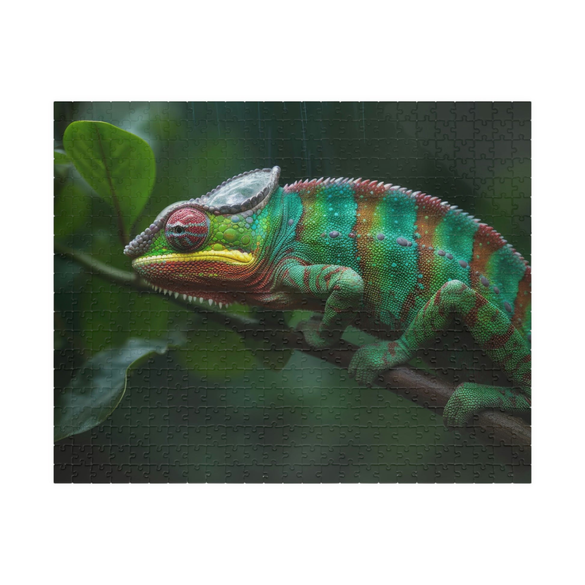 chameleon jigsaw puzzle