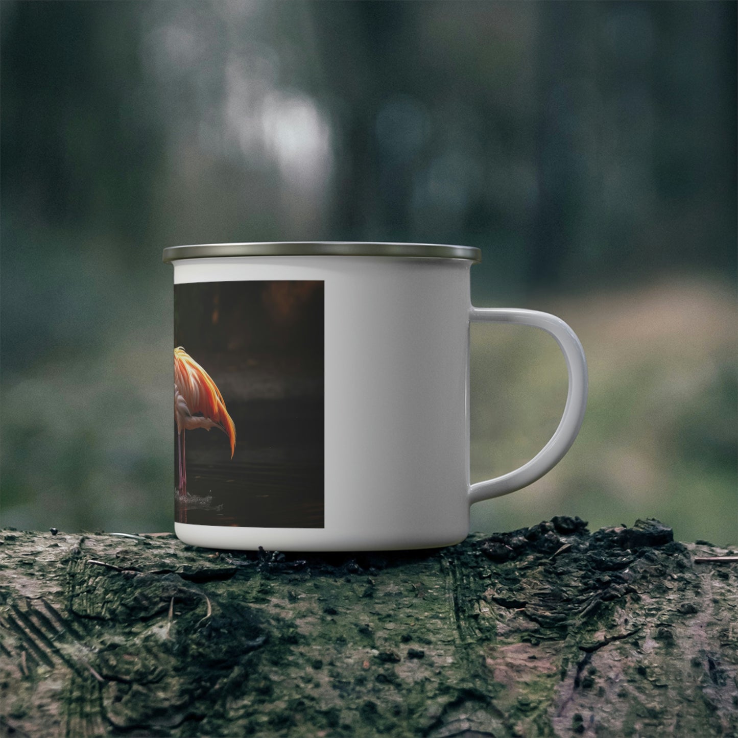Flamingo Camping Mug, Enamel