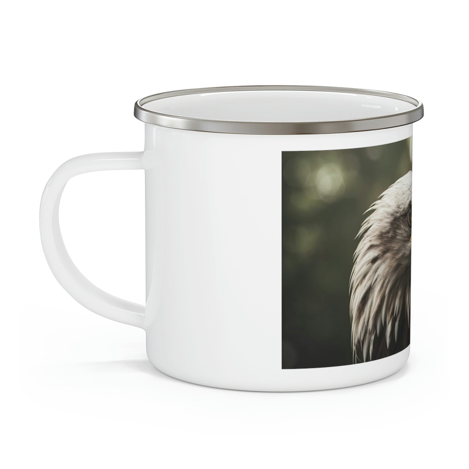 American Eagle camping mug side view