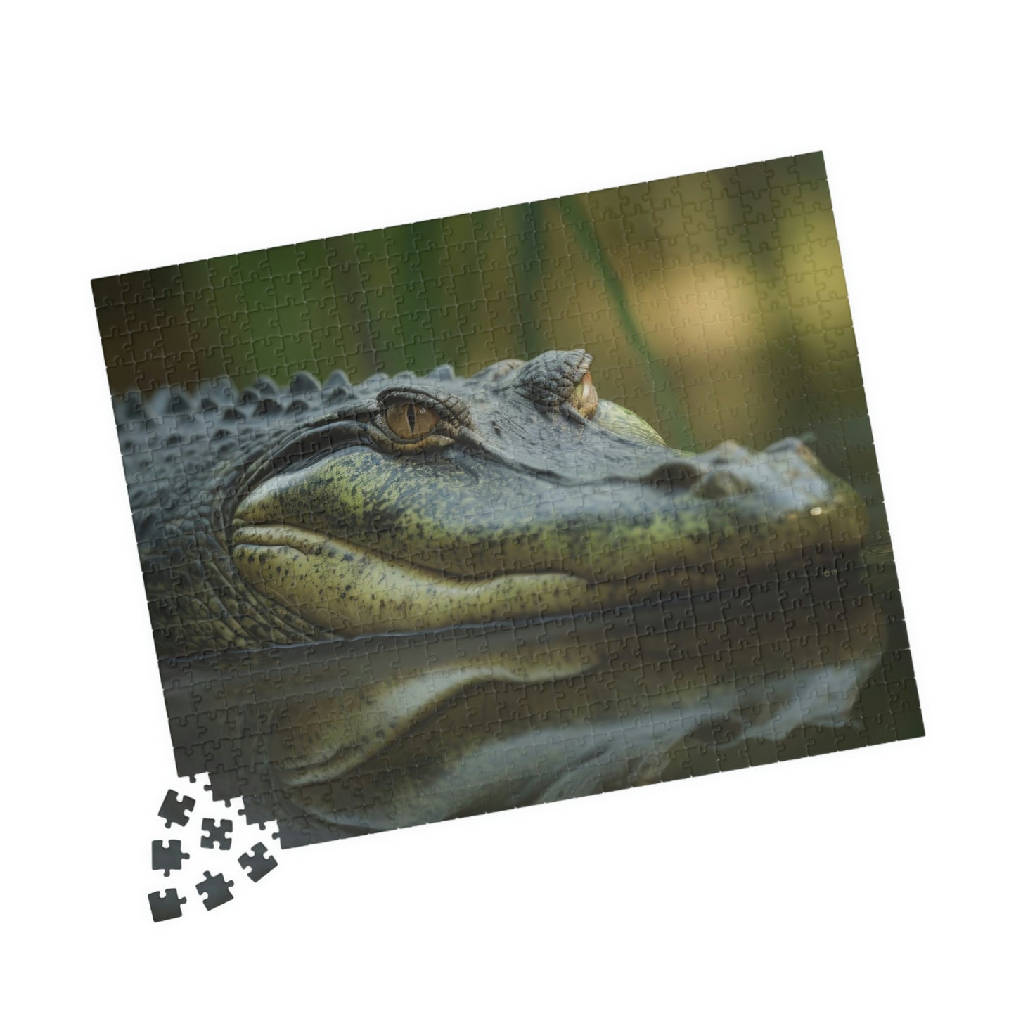 alligator jigsaw puzzle pieces