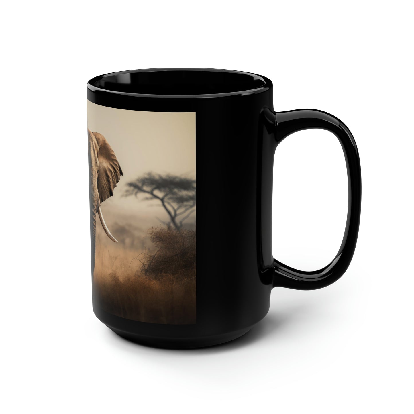Elephant Mug - 15 oz Ceramic Mug