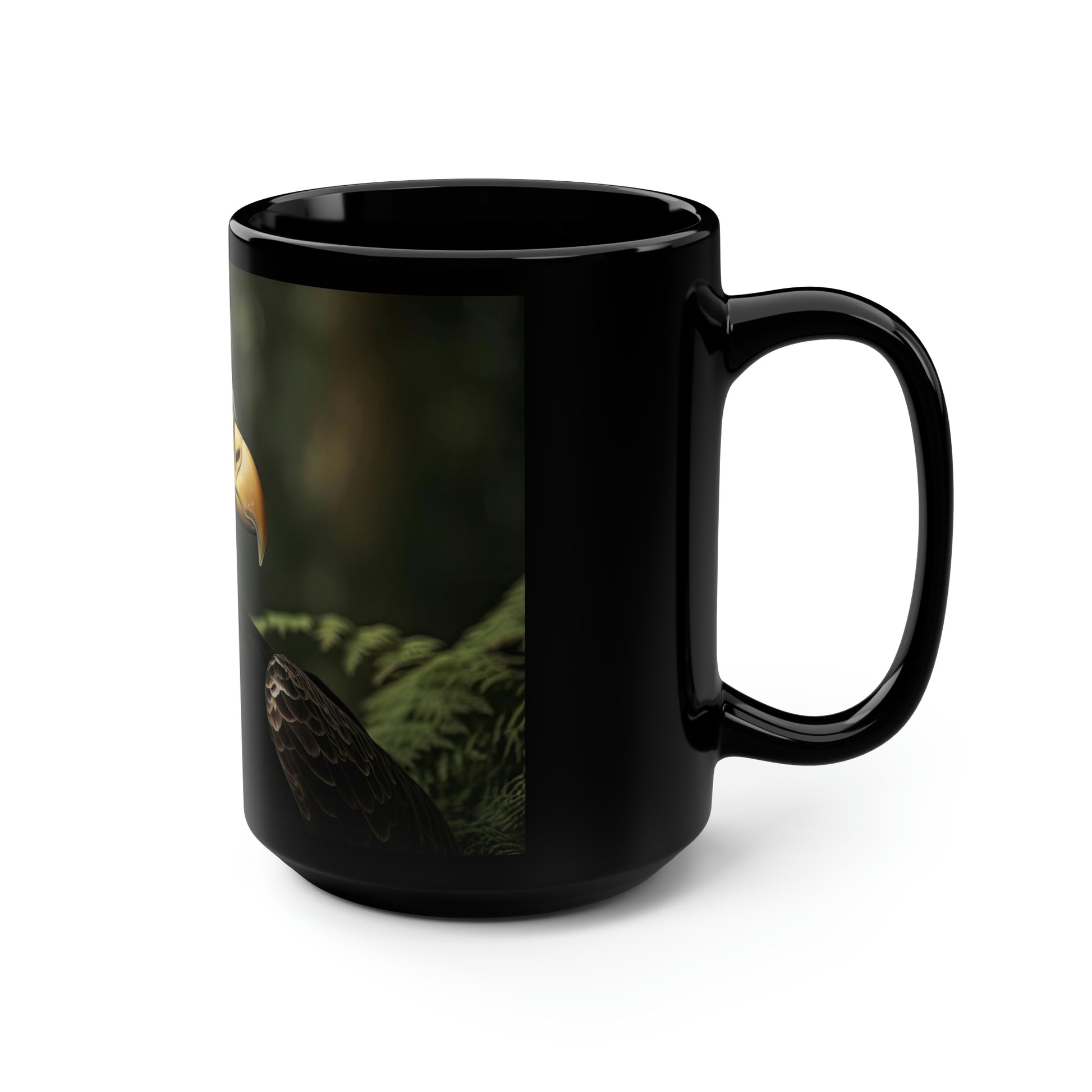 American Eagle mug, side view