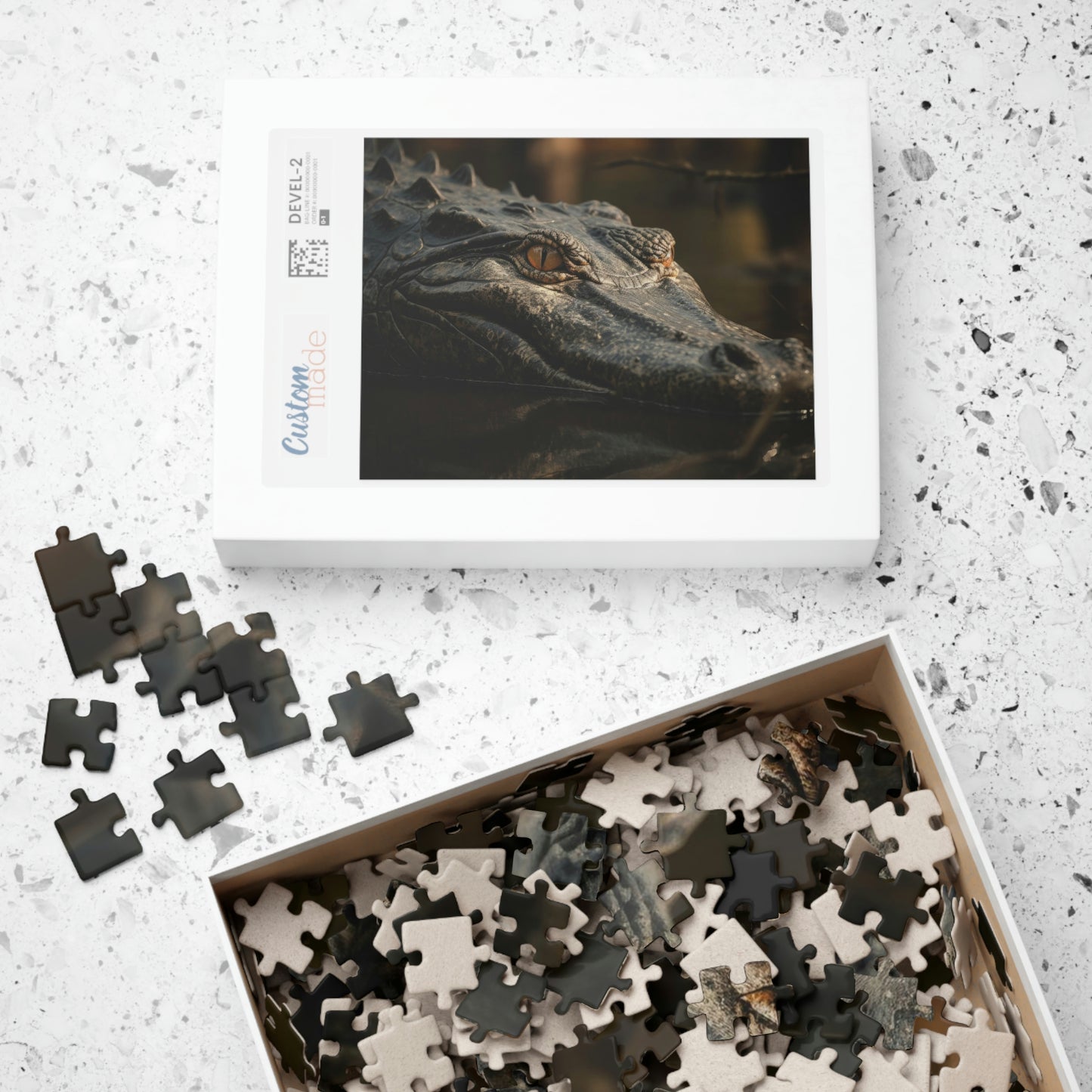 alligator jigsaw puzzle box