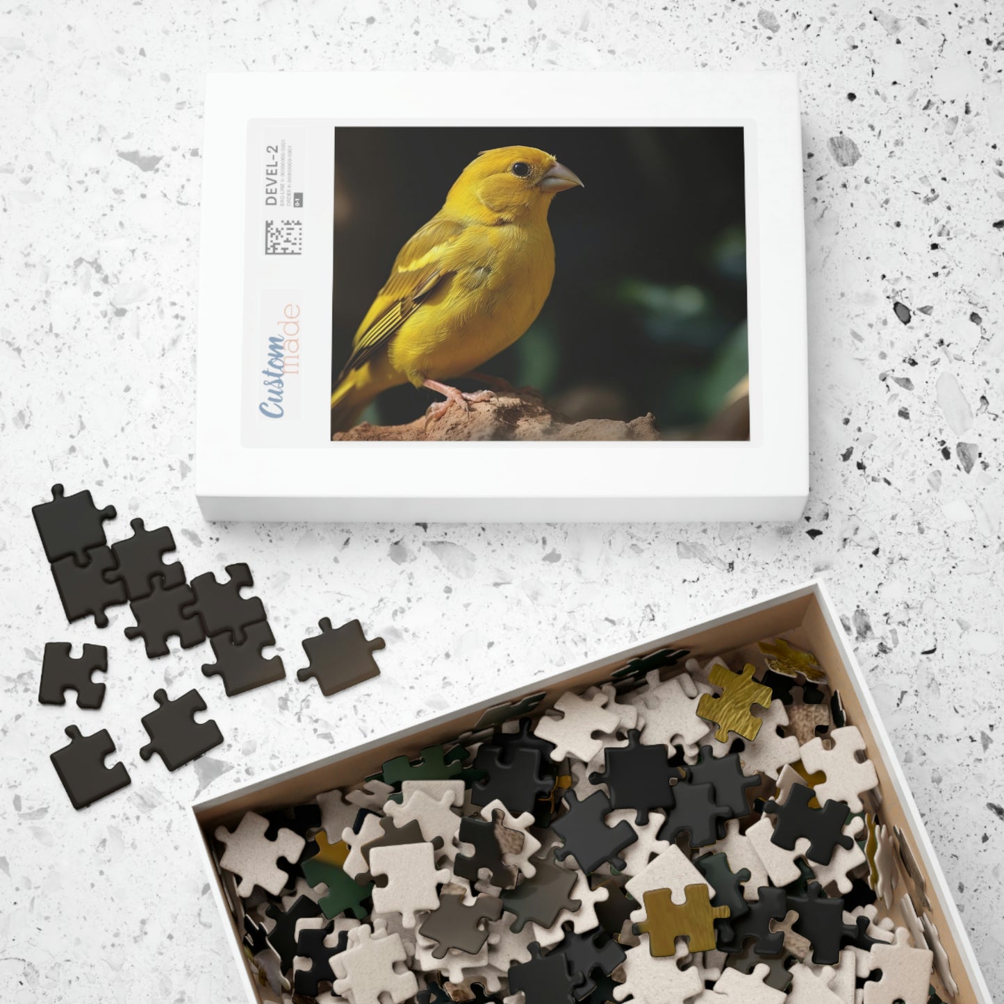 canary jigsaw puzzle box