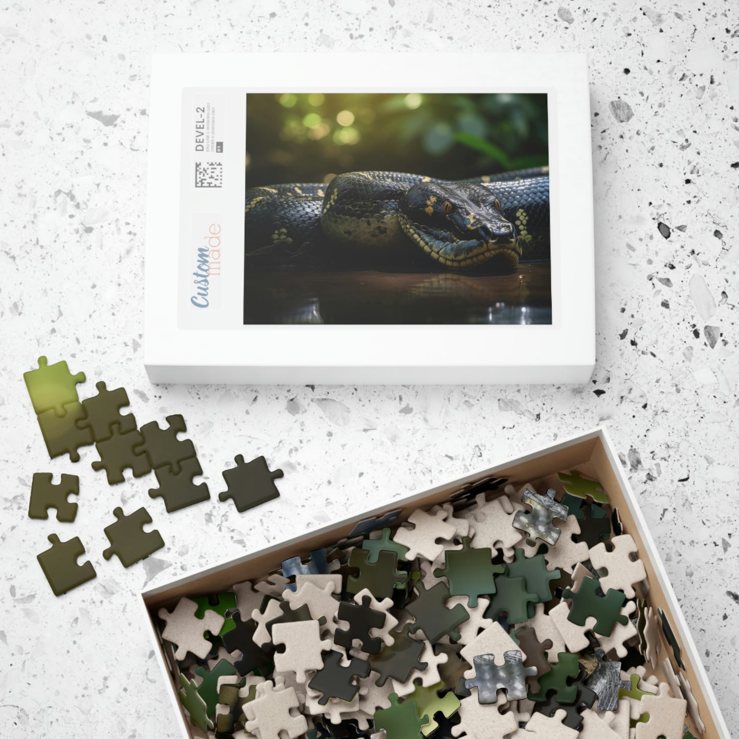 anaconda puzzle box and pieces