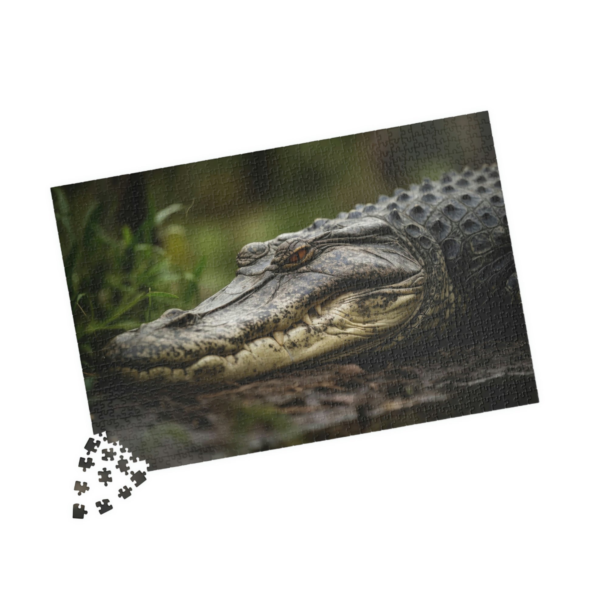 alligator jigsaw puzzle pieces