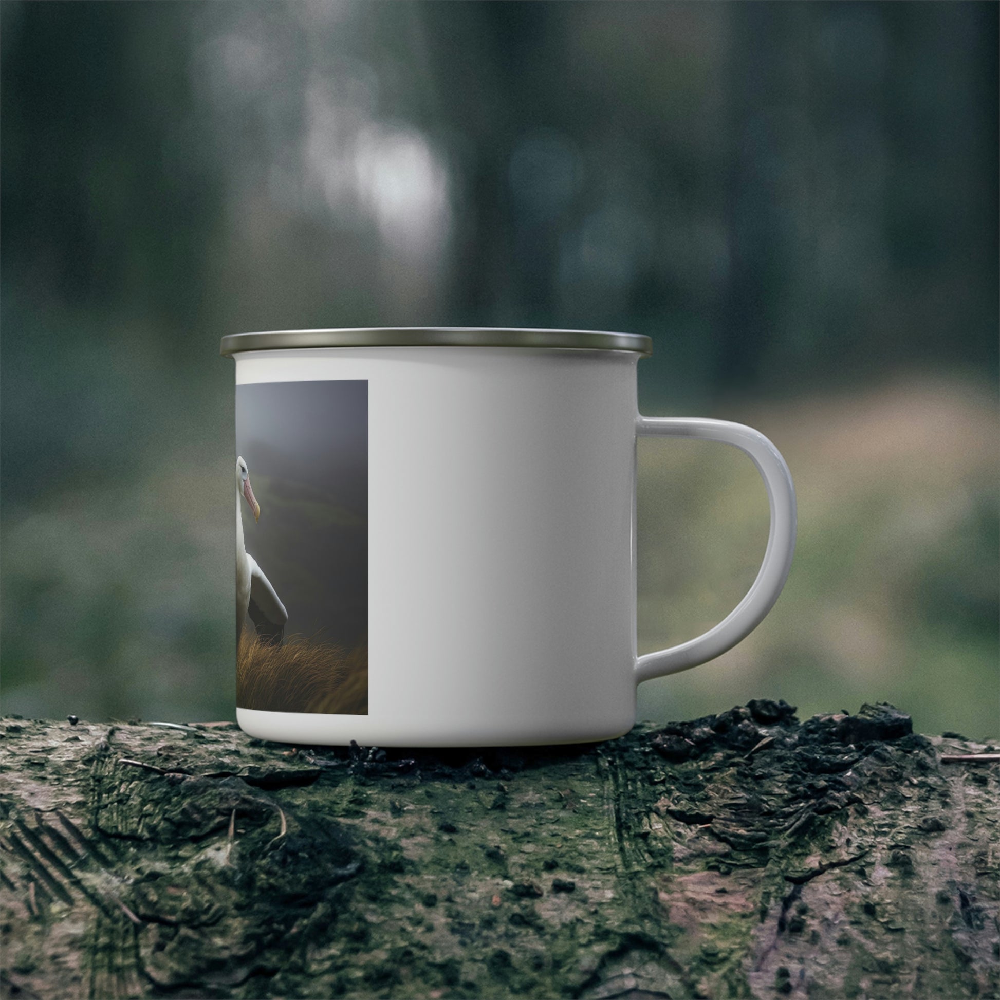 enamel albatross camping mug outdoors