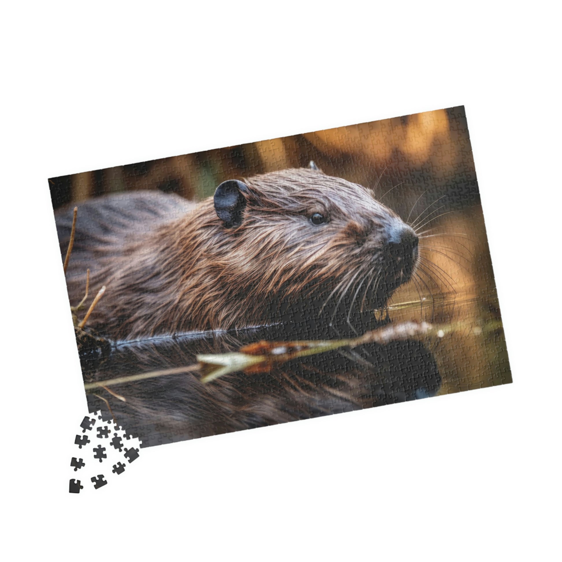 beaver jigsaw puzzle pieces