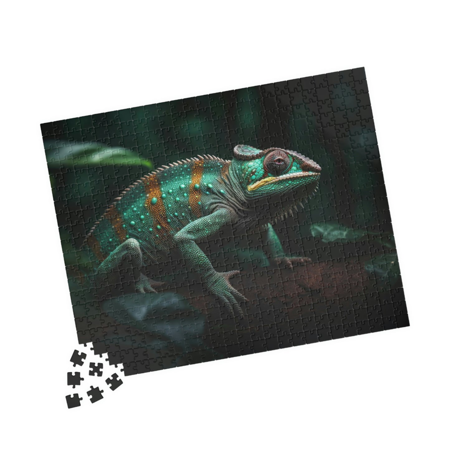 chameleon jigsaw puzzle