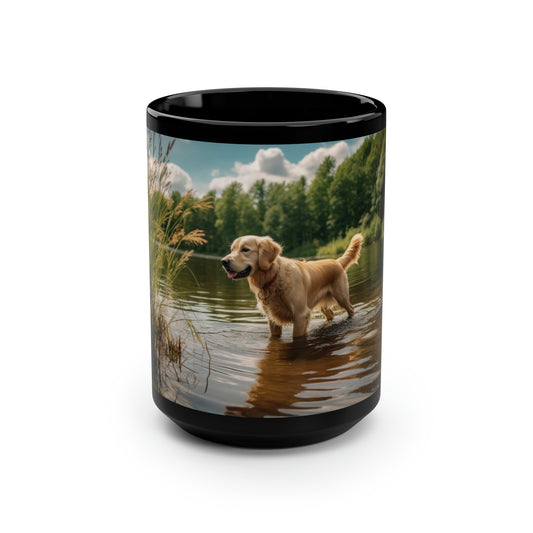 Golden Retriever Mug - 15 oz Ceramic Mug
