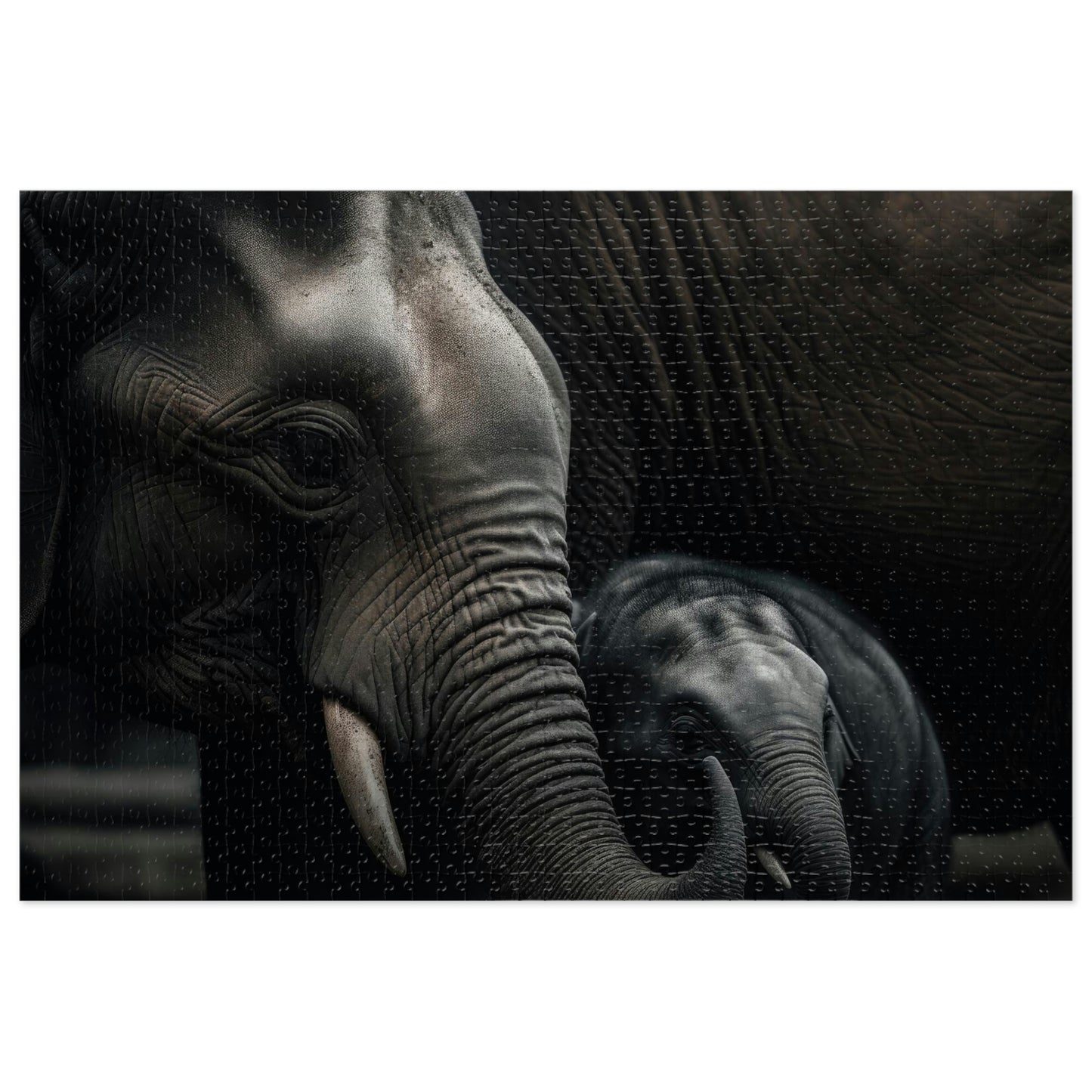 Elephant's Gentle Embrace 2 (500, 1000 piece)