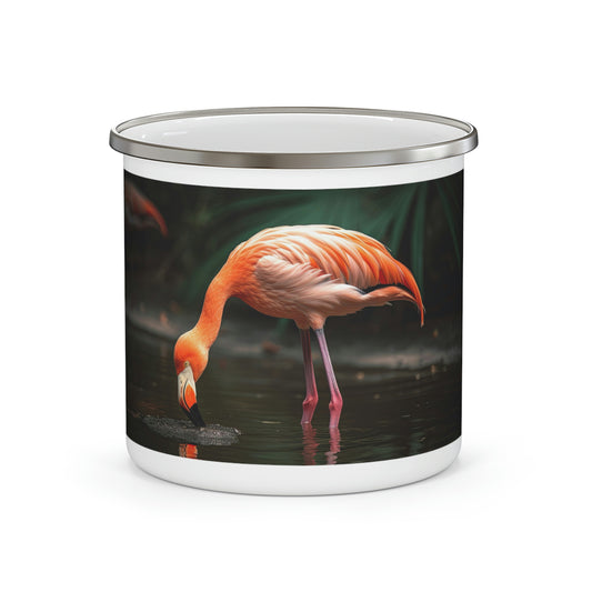 Flamingo Camping Mug, Enamel