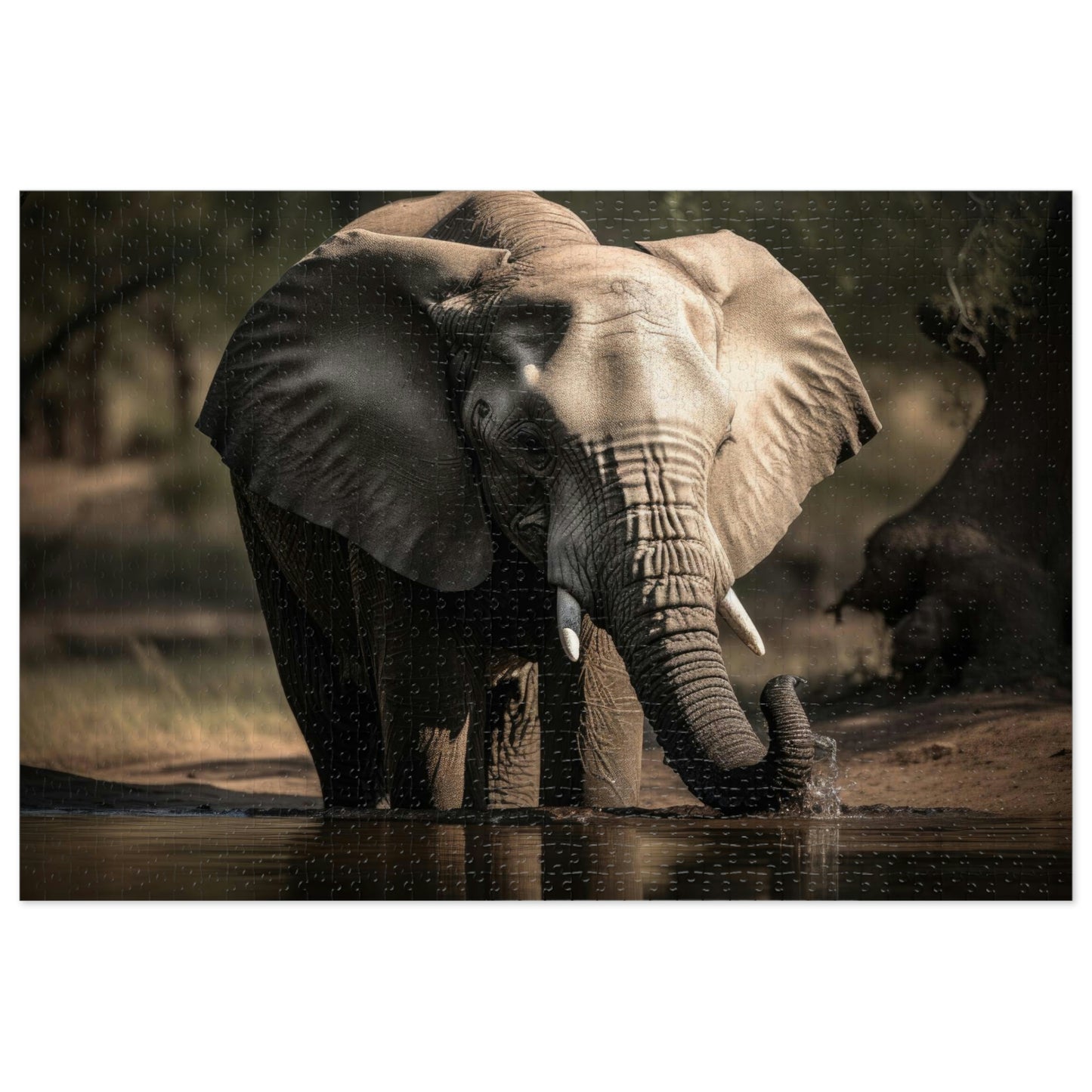 Elephant's Serene Oasis 3 (500, 1000 piece)