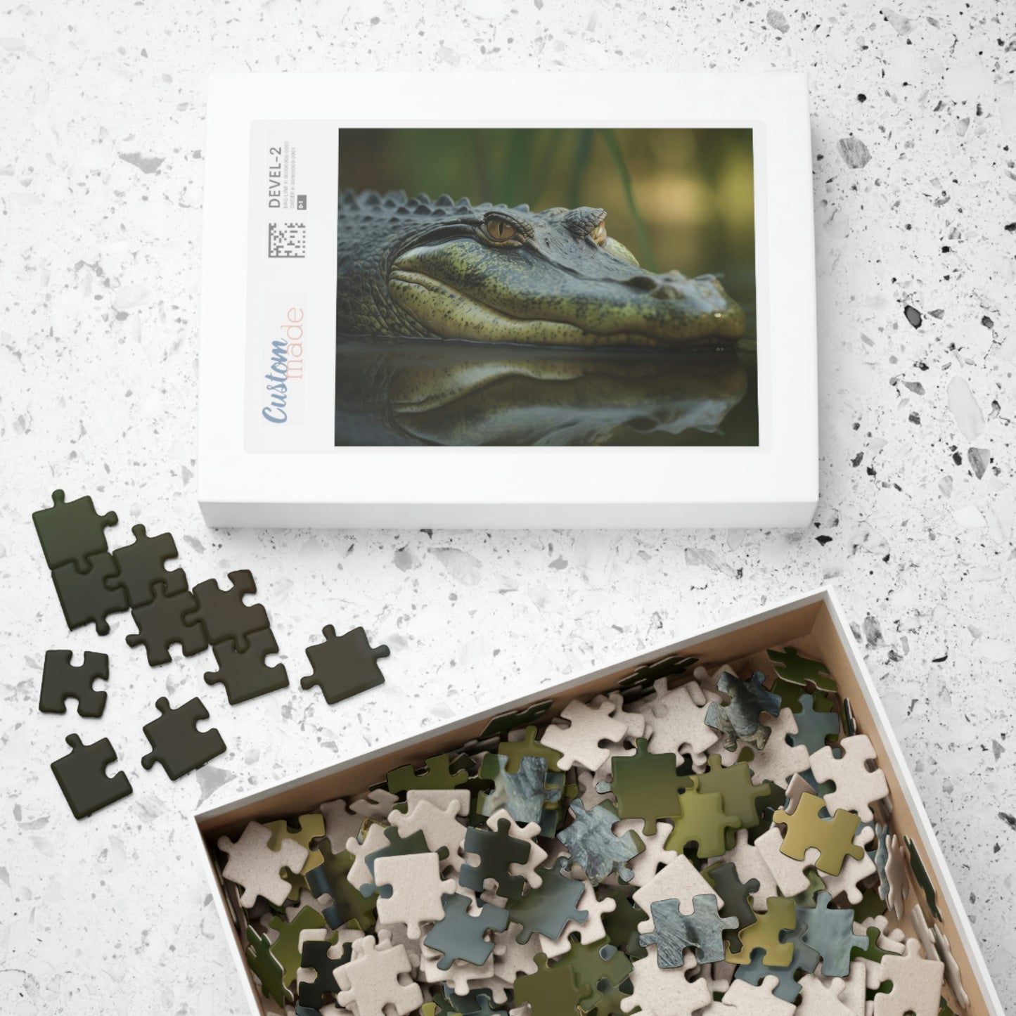 alligator jigsaw puzzle box