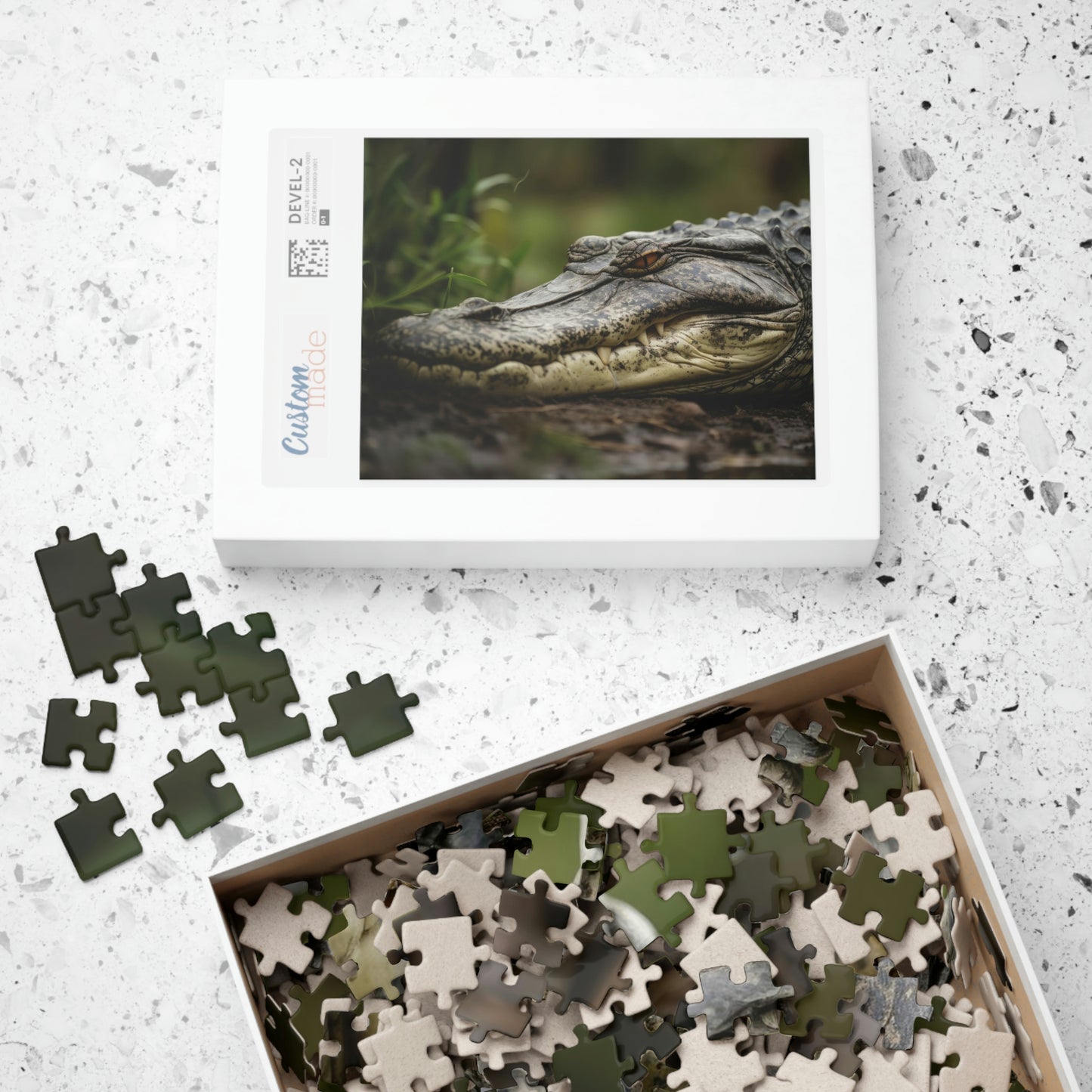 alligator jigsaw puzzle box
