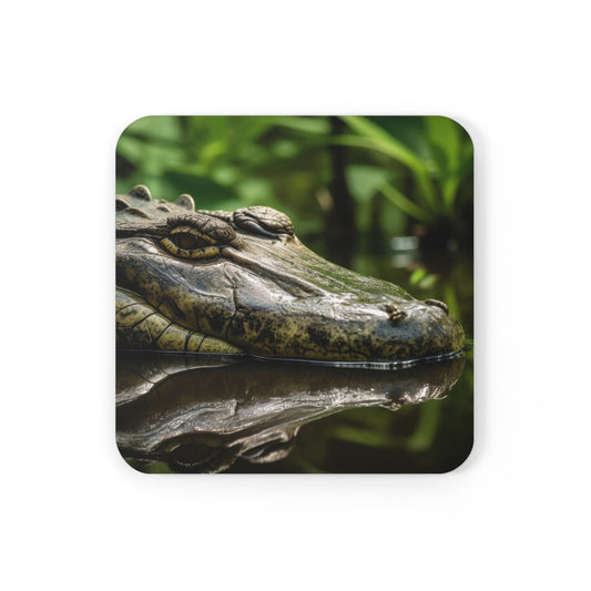 Alligator Cork Back Coaster