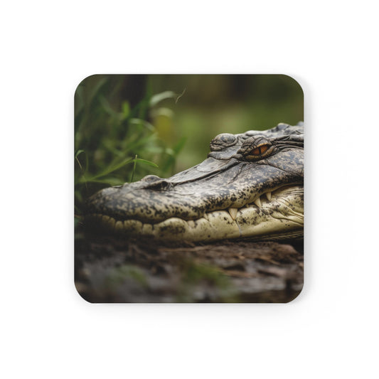 Alligator Cork Back Coaster