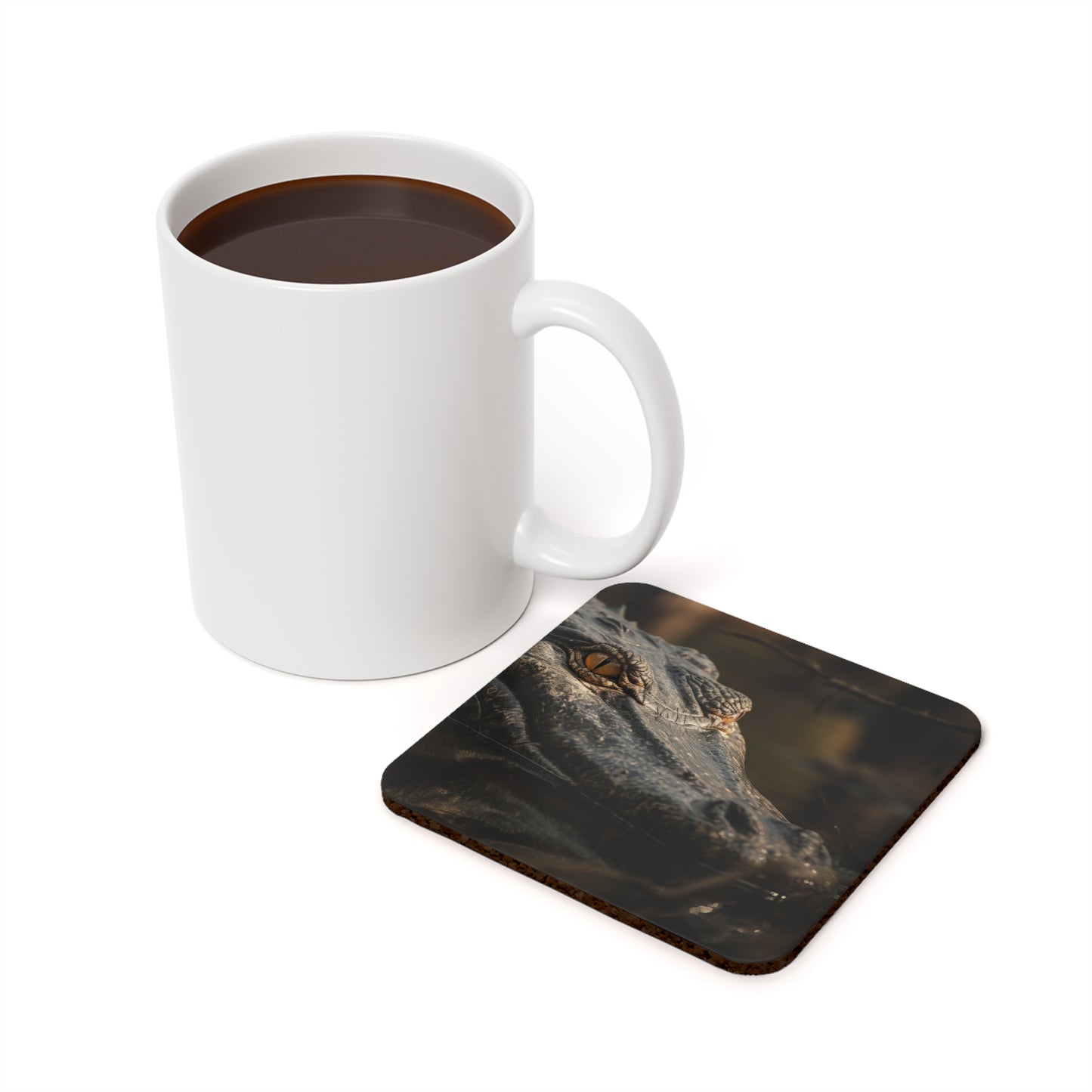 Alligator Cork Back Coaster
