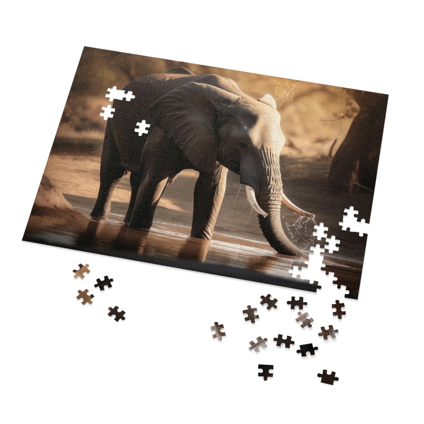 Elephant's Serene Oasis 1 (500, 1000 piece)